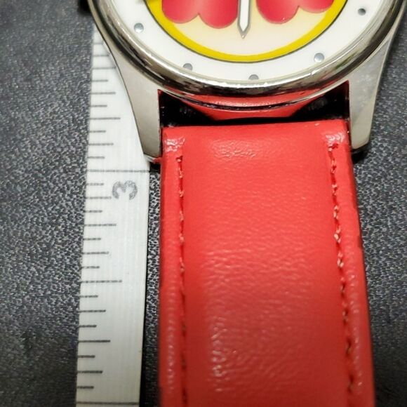 Red and yellow happy face emoji watch main image 8